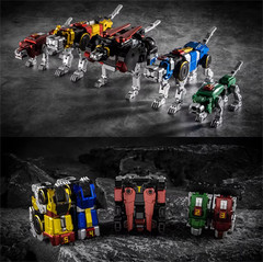 New In Stock Lucky Cat Micro Cosmos MC-01S Elvis Voltron Metallic Version Figure