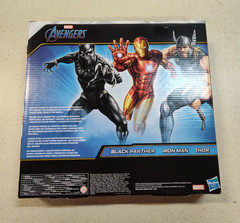 MARVEL AVENGERS Titan Hero Series Black Panther, Iron Man & Thor Action Figures