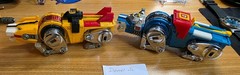 Vintage Bandai 1981 VOLTRON BLUE, YELLOW, RED, GREEN LIONS All 4 Taiwan Die Cast