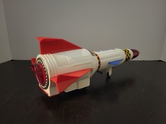 Battery Powered Space Rocket 1960s MARS 3 Vintage Original 100% COMPLETE w Box