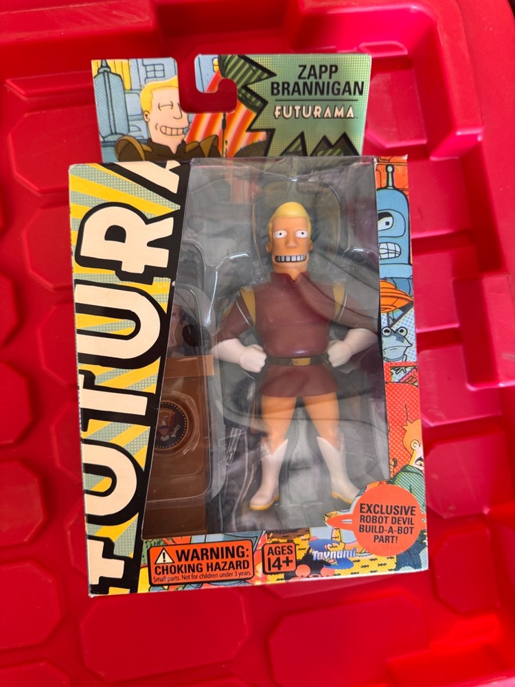 Futurama Toynami Zapp Brannigan Complete In Box with Robot Devil Part