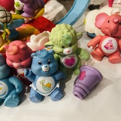 VTG 1983 Care Bears Care A Lot Playset Cloud Car Rainbow Roller Accessories WOW!