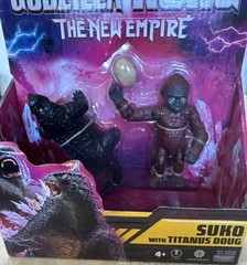 MonsterVerse GODZILLA x KONG New Empire (2024) SUKO w/TITANUS DOUG 3″Figures NWT