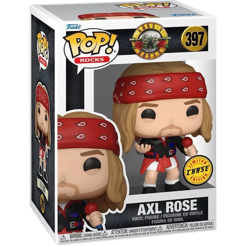 GUNS & ROSES CHASE AXL ROSE 1992 3.75″ POP ROCKS VINYL FIGURE FUNKO 397