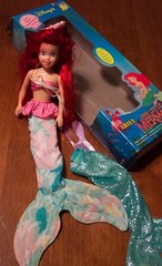 VINTAGE TYCO Walt Disney The Little Mermaid VINTAGE ARIEL 9″ DOLL TOY IN BOX