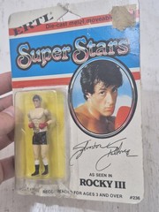 ERTL Super Stars Sylvester Stallone Rocky 3 Sealed Vintage Rare New MOC DAMAGED