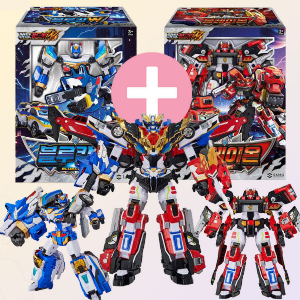 Metal Cardbot W BLAION & BLUE COP W Grand Blue Leon Transforming Robot set 2025