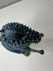 JARU Pachycephalosaurus Dinosaur Figure Blue Green Rubber Vinyl 8” #1083 Toy