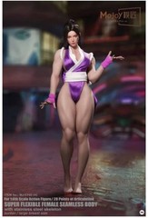 Mojoy Shiranui Mai Fighting Style Female Seamless Body 1/6 Action Figure Purple