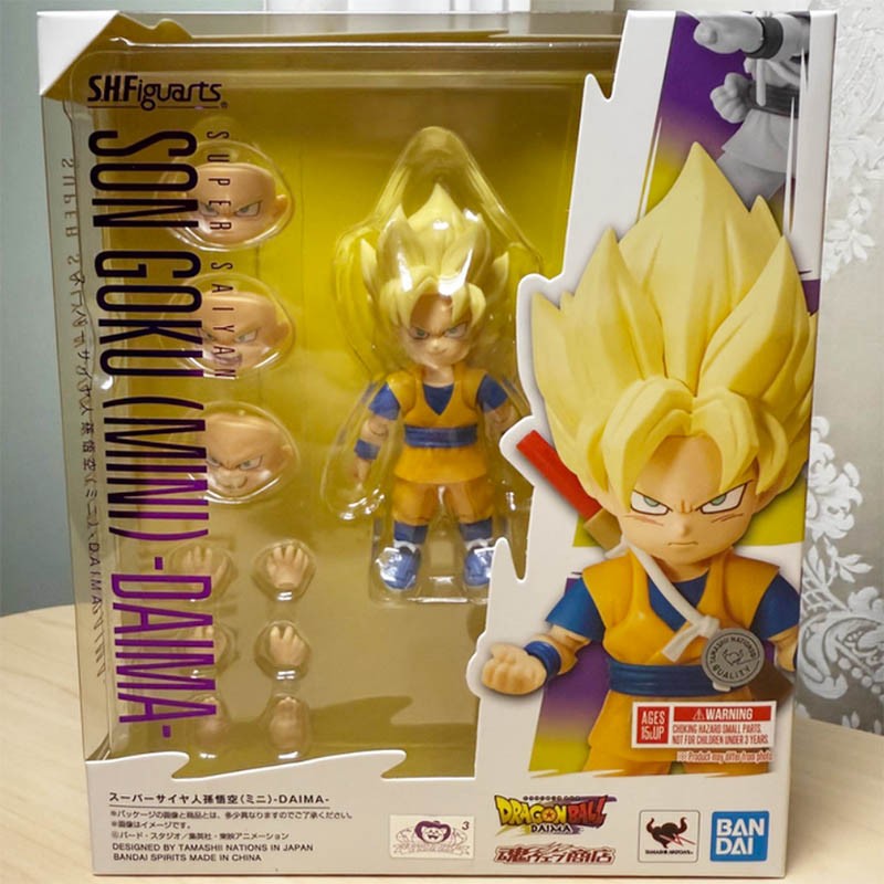 SHF Dragon Ball Super Saiyan Son Goku Mini Daima S.H.Figuarts Figure Bandai