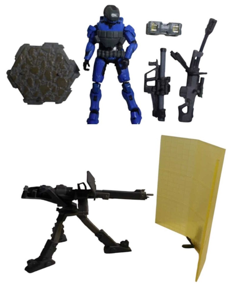 WORLD OF HALO Infinite UNSC Checkpoint SPARTAN GUNGIR, DROP SHIELD, & TURRET GUN