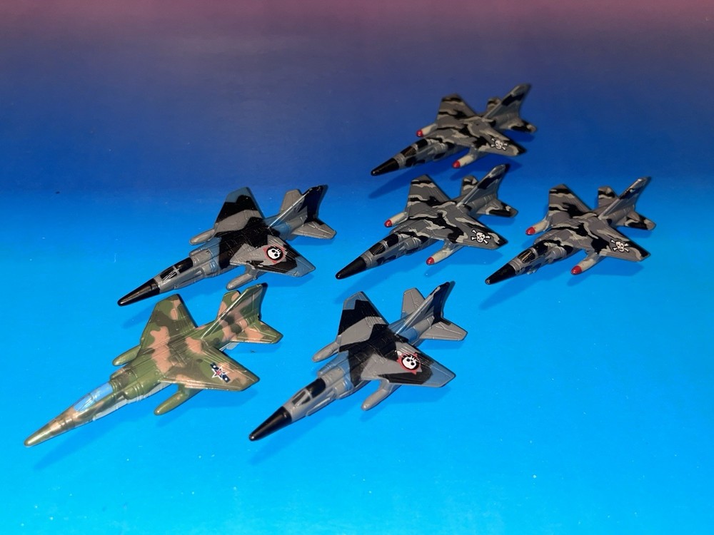 Micro Machines Military Lot X6 Dassault Mirage F-1 Fighter Jet Plane Aircraft