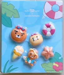 Baskin Robbins x Kakao Friends collaboration RYAN & CHOONSIK charm set♧♡☆
