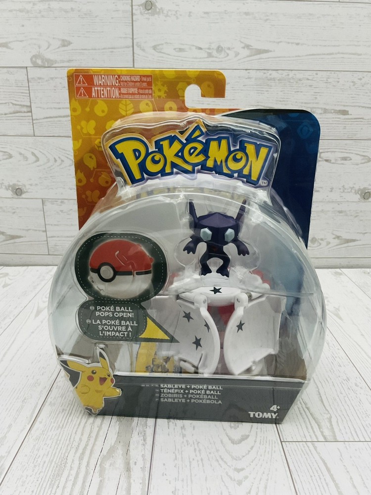 Pokémon: (2017) SABLEYE Figure + Poke Ball that Pops Open