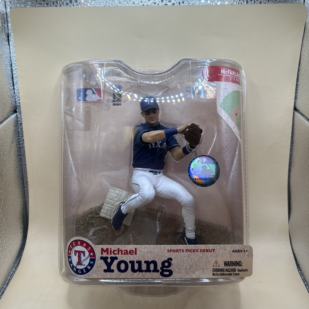 McFarlane Toys MLB 21 Michael Young Texas Rangers Sports Picks Debut Action