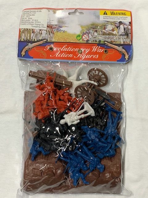 Revolutionary War Playset with Soldiers Horse Cannon & Mortar Embankment Set