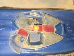 Vintage 1966 Lili Ledy Mexico Batman Batmobile Batimovil 21″ Blow Mold Car Toy