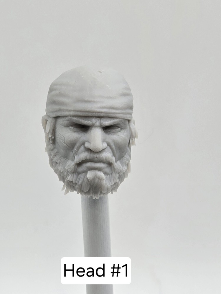 3d Printed GEAR WARRIOR MARK HEAD #1 1:12 6″ Classified Legends SCALE