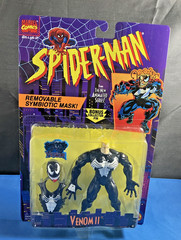 Venom II Vintage Spider-Man Animated Series Figure New 1995 Toybiz Marvel