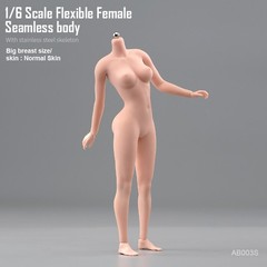 1/6 Female Seamless Flexible Body Super Large Bust Breast Silicone 12” Figure