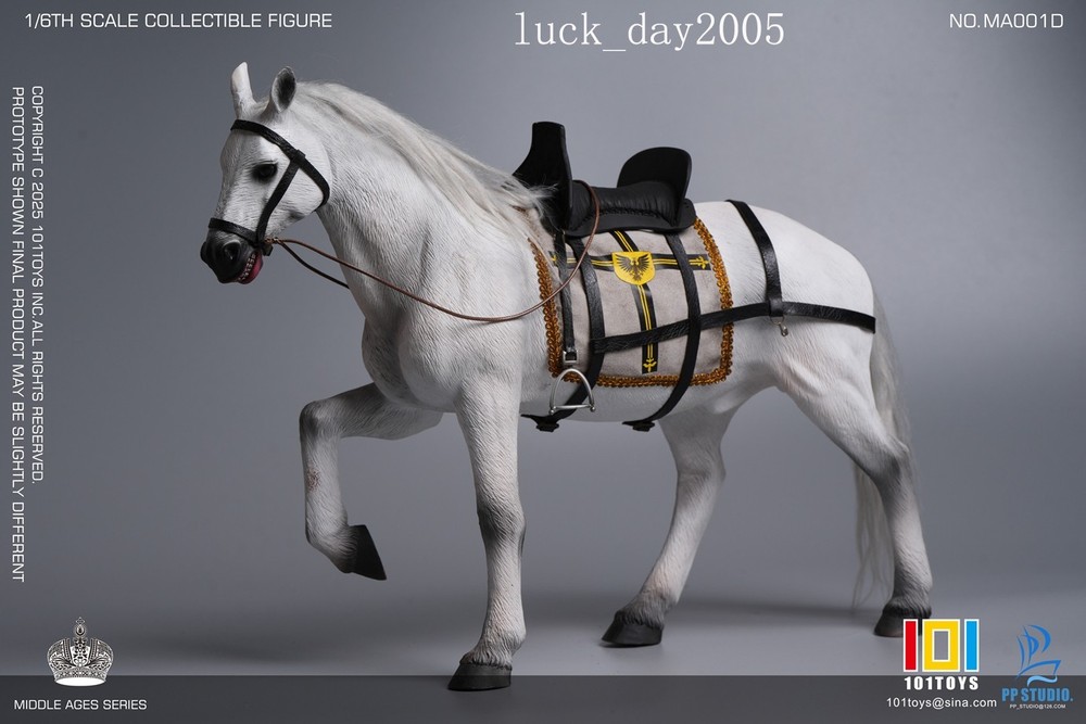 101TOYS 1/6 Middle Ages Teutonic Knight War Horse with Saddle Set US SHIP