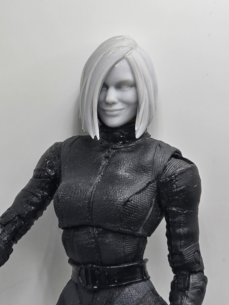 3d Print MODERN HARLEY QUINN HEAD 1:10 7″ SELECT DC MULTIVERSE SCALE