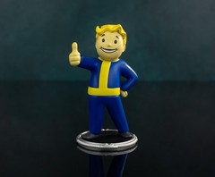 Toynk Fallout Vault Boy Thumbs-Up 3-Inch Mini Figure for Adults One Size, Blue