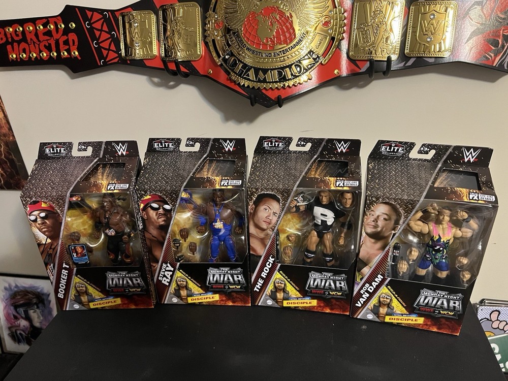 WWE Elite Monday Night Wars S3 Disciple BAF Rock RVD Harlem Heat Booker Stevie