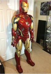 Iron Man Armor Wearable Suit EVA White Model Props MK7 Suit Wearable Handmade
