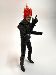Ghost Rider Johnny Blaze 9″ Action Figure w/Exchangeable Head & Gun BULK PACK