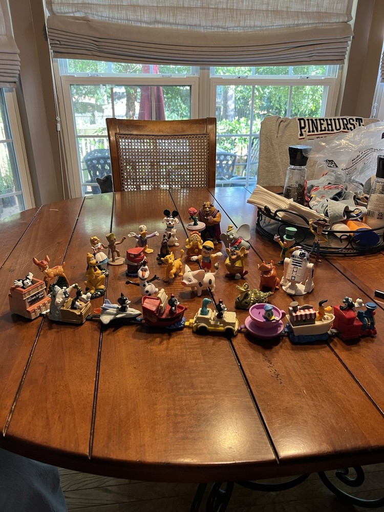 McDonald’s Toy Lot, Disney,Misc, 4 Resin Figures, 8 Piece 50th Anniv. Railway