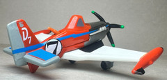 Disney Planes Supercharged Dusty Crophopper Racing #7 Deluxe Diecast 1:55 FC