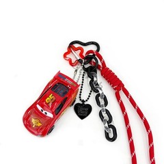 Disney Piaxr Cars Lightning McQueen Die-Cast Keychain Bag Charm Paracord Strap