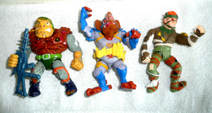 VTG LOT 12 TMNT TEENAGE MUNTANT NINJA TURTLES CASEY-RAT KING- TRAGG-GECKO-ACE