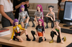 KPop Demon Hunters6Pcs Figurines,Collectable Figure,Holiday Creative Colorful
