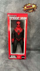Custom 8″ Mego Scale SpiderMan Assassin Peter Parker Action Figure & Display Box