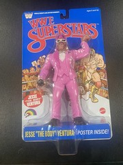 WWE Superstars LJN Jesse Ventura Exclusive Blue Card Retro SERIES 2 In Hand