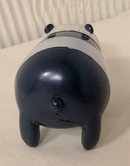 We Bare Bears Panda Bear Figure Black White Striped PVC Toy Cartoon Cake Topper