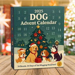 Dog 24 Days Christmas Countdown Calendar Christmas Advent Ca
