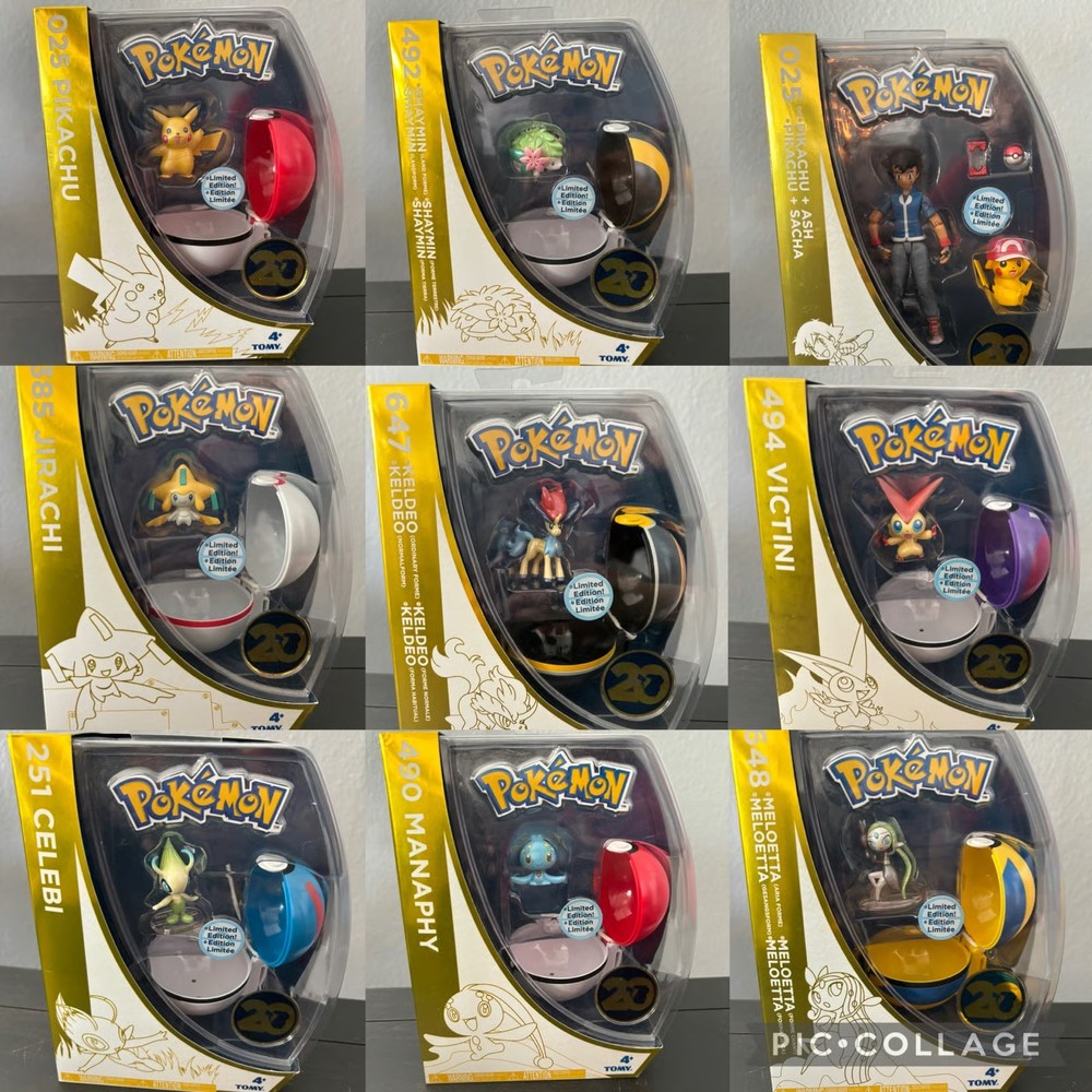 Pokémon 20th Anniversary Figure COMPLETE SET