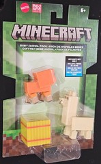 Minecraft Baby Animal Pack with Hay Bale Action Figures Ages 6+ Collectible Toys