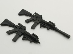 Custom 1:12 Scale HK 416 Assault Rifle 2pc Set for 6″ GI JOE Classified Figures