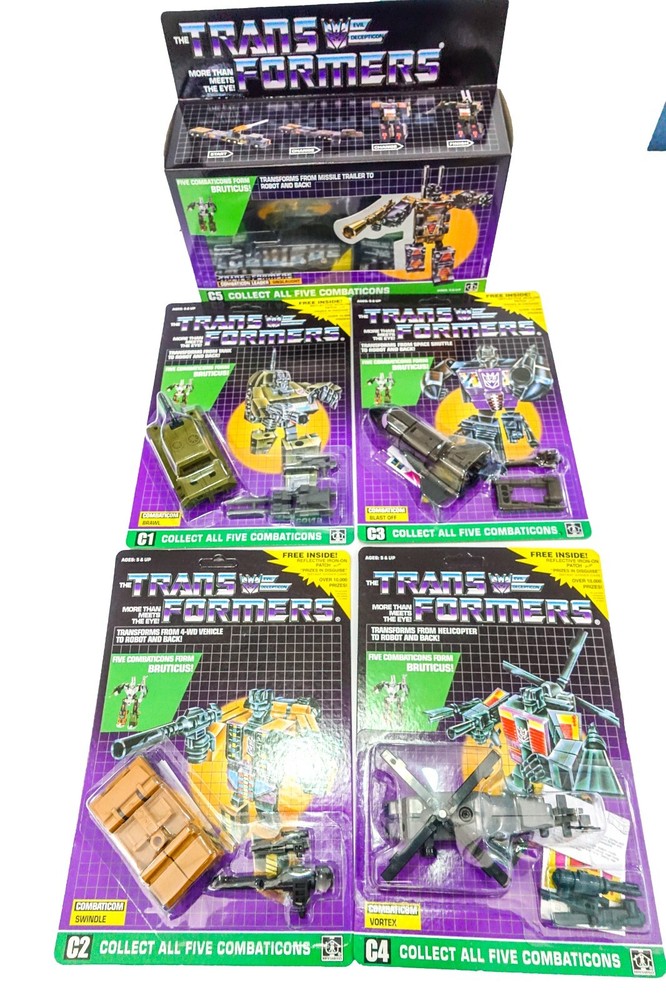 TRANSFORM G1 Reissue Carded Combaticon Bruticus Brand New Free Shipping