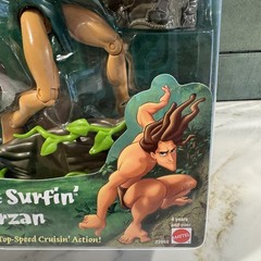 Disney Tarzan Jungle Surfin’ Tarzan Action Figure 1999 Mattel New Sealed Vintage