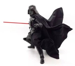 SU-DV-CPBS: 1/12 Black Fabric wired cape & robe for Star Wars 6″ Darth Vader