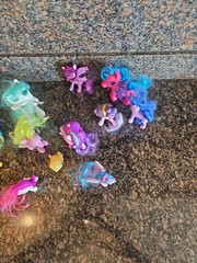 Subtract One The Pink W/yellow Hair Little Pony Lot Of 13 Now 12 & Plastic Horse