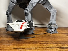 BUNDLE: Star Wars AT-AT Walker Model with Rebel Snowspeeder and tow cable!