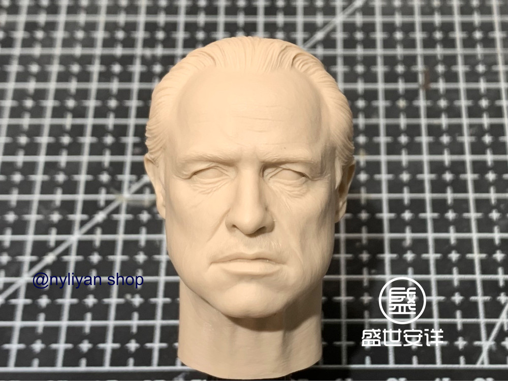 1/6 Godfather Marlon Brando Head Sculpt Model For 12″ Male Figure Body Toys