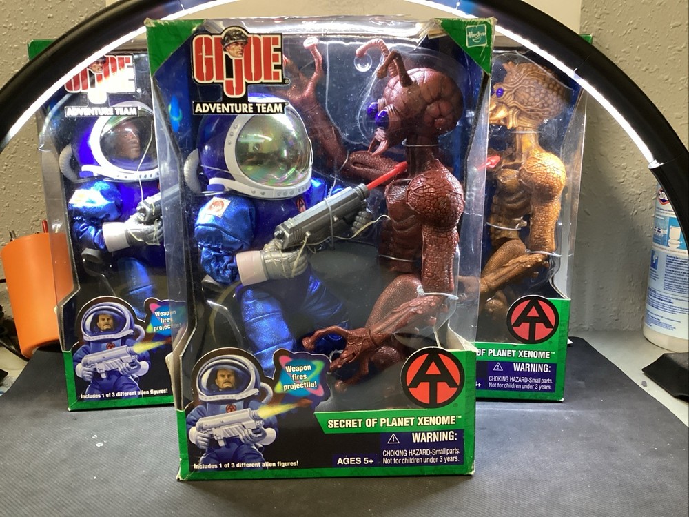 GI Joe SECRETS OF PLANET XENOME NEW IN BOX LOT rare 3x color variants BD61412