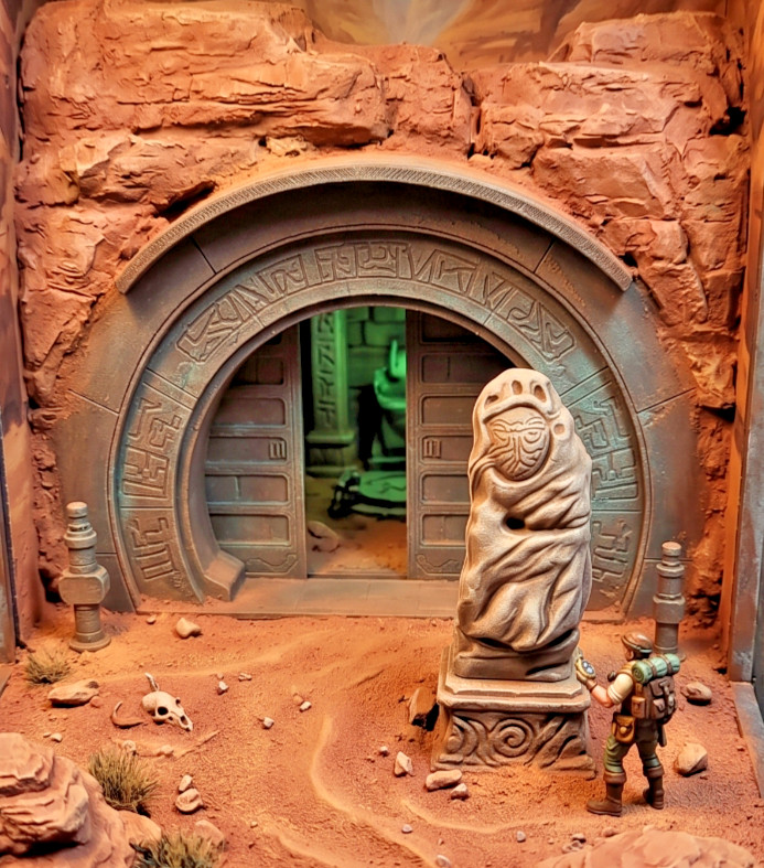 Dok-Ondar’s Den of Antiquities Entrance Diorama 1:12 Scale or 1:18 Scale